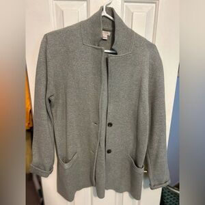 J. Crew Gray Lightweight woman’s sweater Jacket